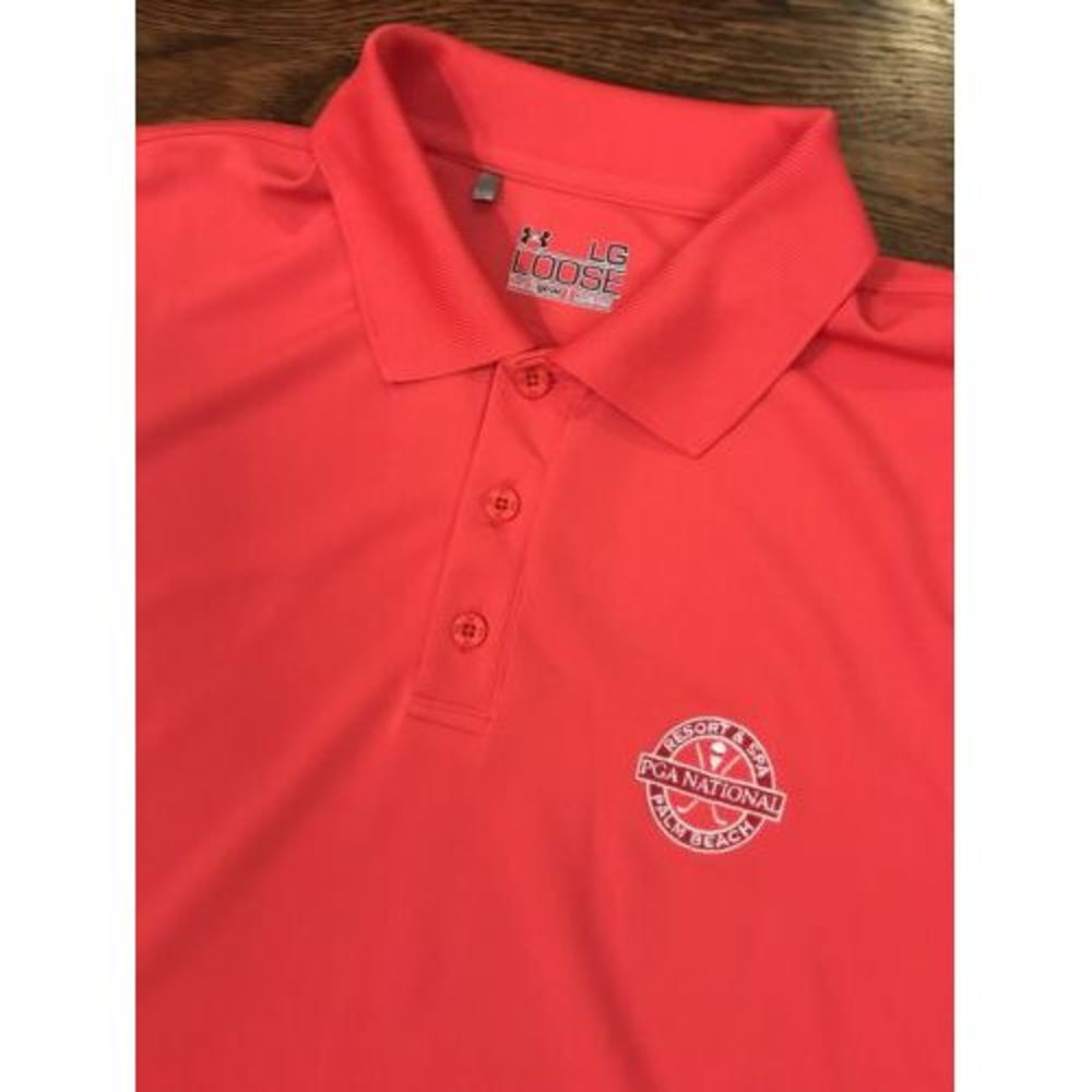 Under Armour Heat Gear PGA Tour Palm Beach Loose Polo Shirt Mens Large